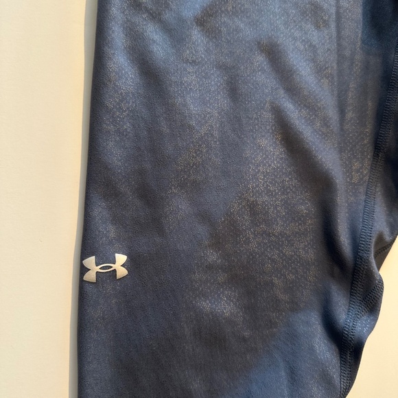 Under Armour Blue/Silver Motion Gloss Leggings Size XL - Picture 11 of 12